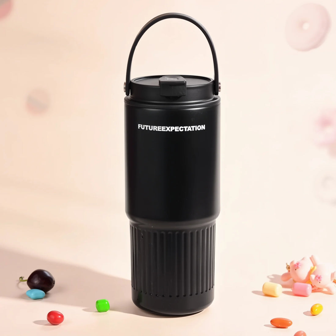 800ml/27oz Reusable Tumbler Stainless Steel Vacuum Insulated Water Bottle For Home, Office, Car Leak Resistant Flip Cap Keeps Dr