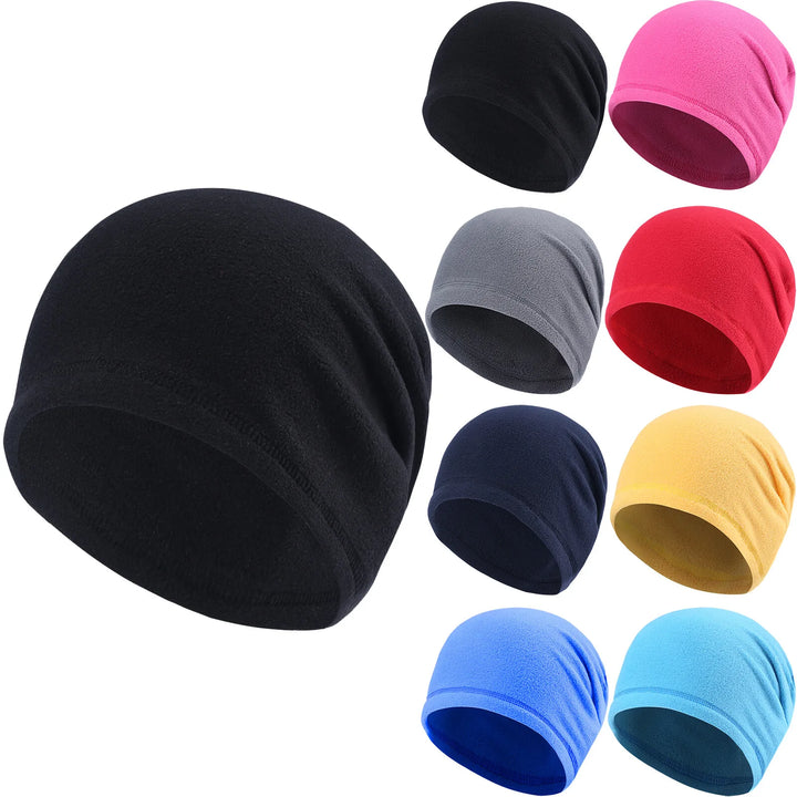 Windproof Skull Cap Helmet Liner Winter Cold Weather Thermal Cycling Beanie Hat for Men Women