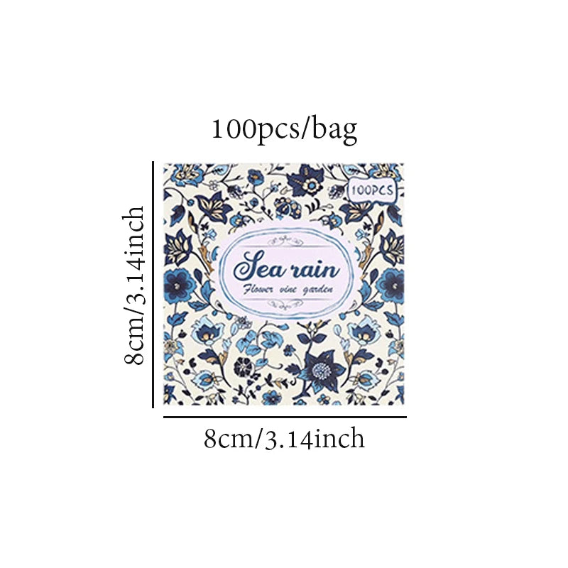 Mr. Paper 600pcs Bewitching Flower Cranberry Garden Series Material Paper DIY Material Collage Scrapbook Diary Notebook Photo