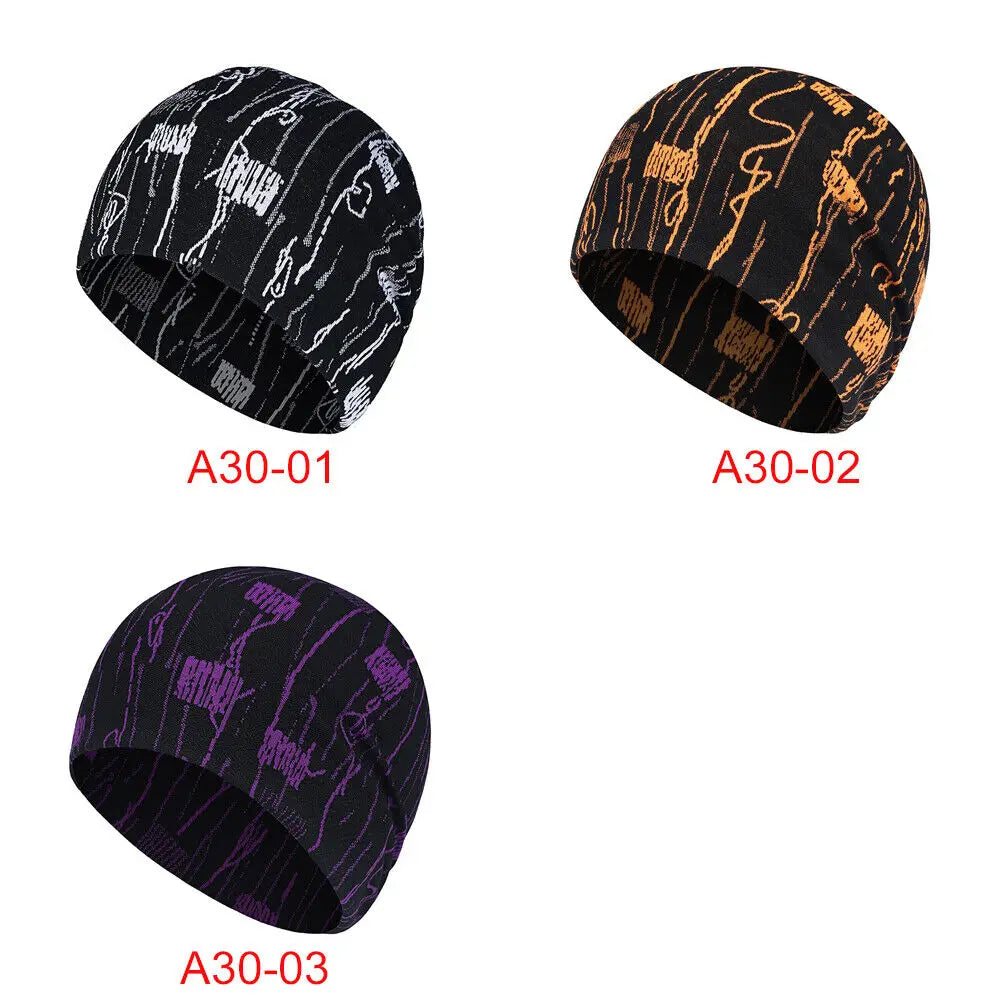 Winter Cycling Cap Skull Cap Helmet Liner Skullies Windproof Thermal Beanie Hat for Outdoor Sports Running Skiing Slouchy Hat