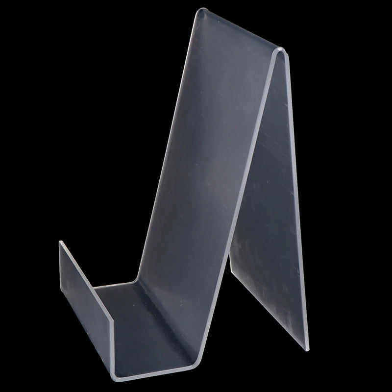 Transparent Acrylic Bookshelf Stand Book Display Stand Album Notebook Stand Desk Storage Rack Office Accessories