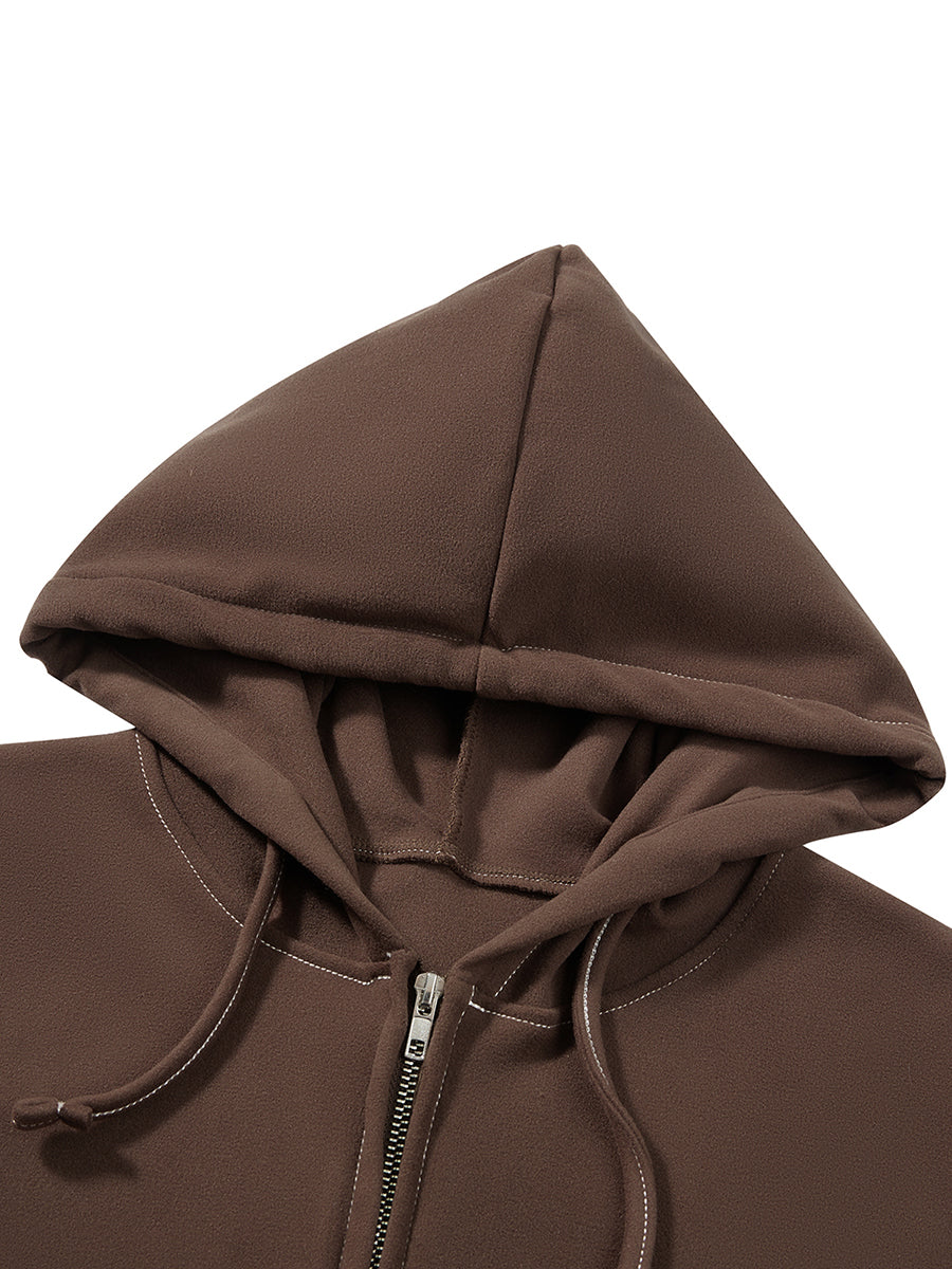 Women s Cozy Retro Hoodie with Unique Embroidered Details and Stylish Zipper Closure for a Chic Casual Look