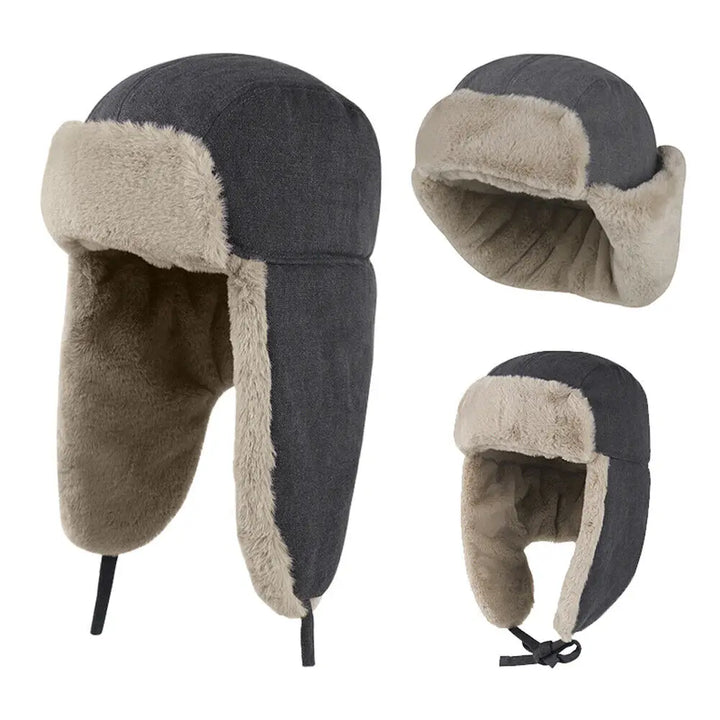 Windproof Winter Warmer Hat Men Women Ear Flaps Russian Ushanka Hat Cap for Cold Weather Outdoor