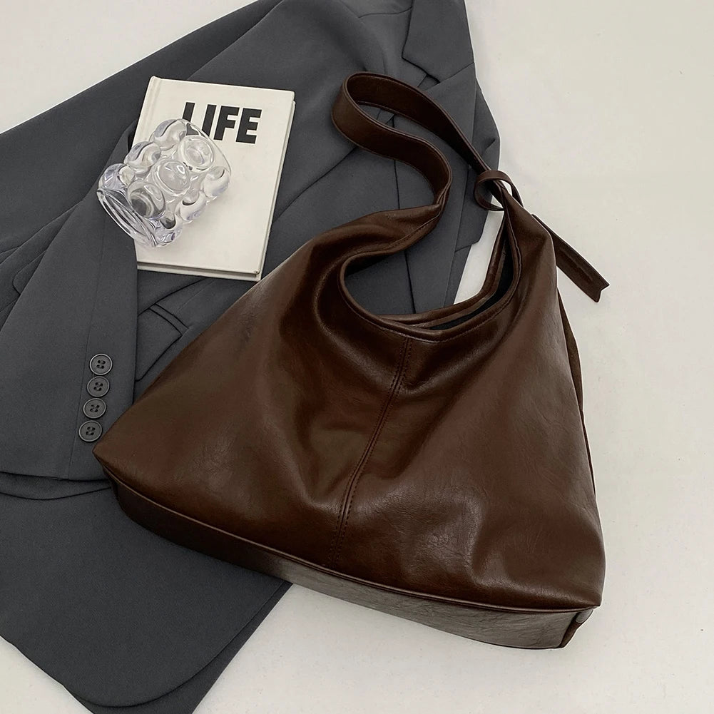 Women Suede Hobo Bag Magnetic Closure Shoulder Bag Large Capacity Tote Bag Purse for Work Travel