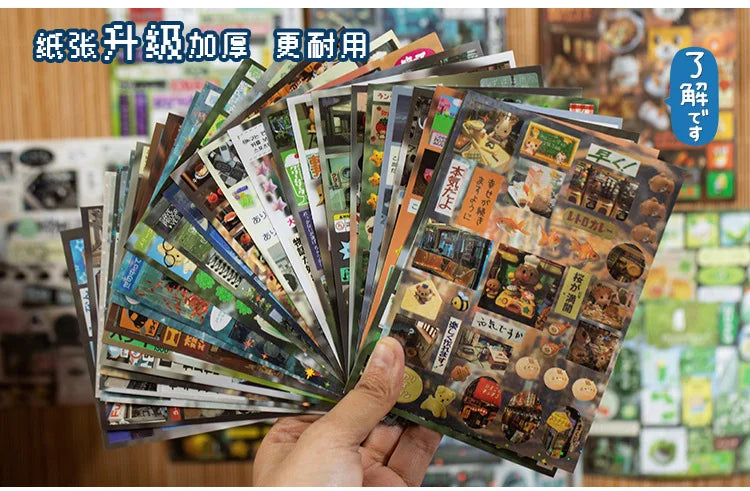 Mr. Paper 1Style 30Sheets/bag Retrospective Voice Cut Film Sticker Book Creative Handbook DIY Scrapbook Notebook Mugs Dairy Card