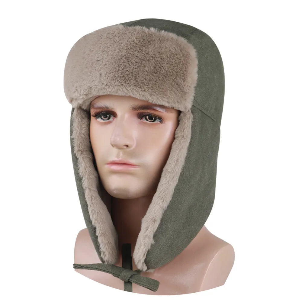 Windproof Winter Warmer Hat Men Women Ear Flaps Russian Ushanka Hat Cap for Cold Weather Outdoor