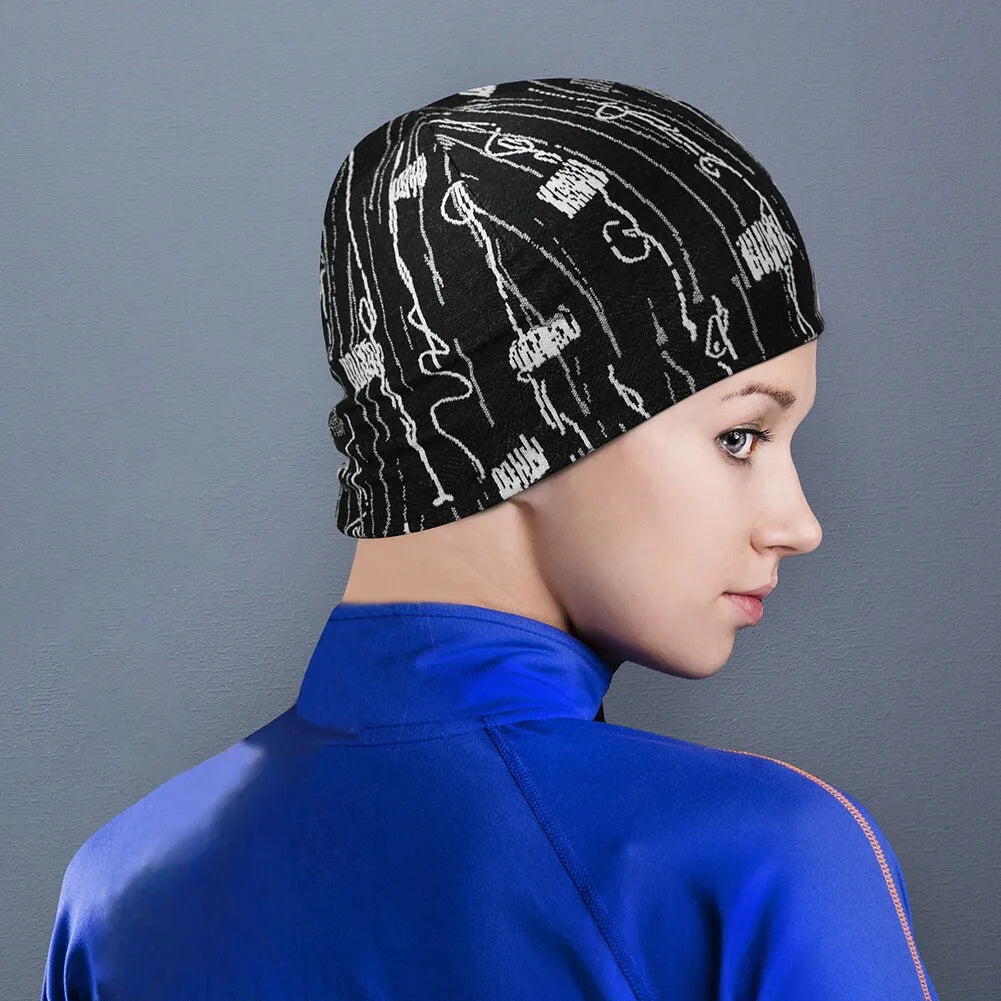 Winter Cycling Cap Skull Cap Helmet Liner Skullies Windproof Thermal Beanie Hat for Outdoor Sports Running Skiing Slouchy Hat