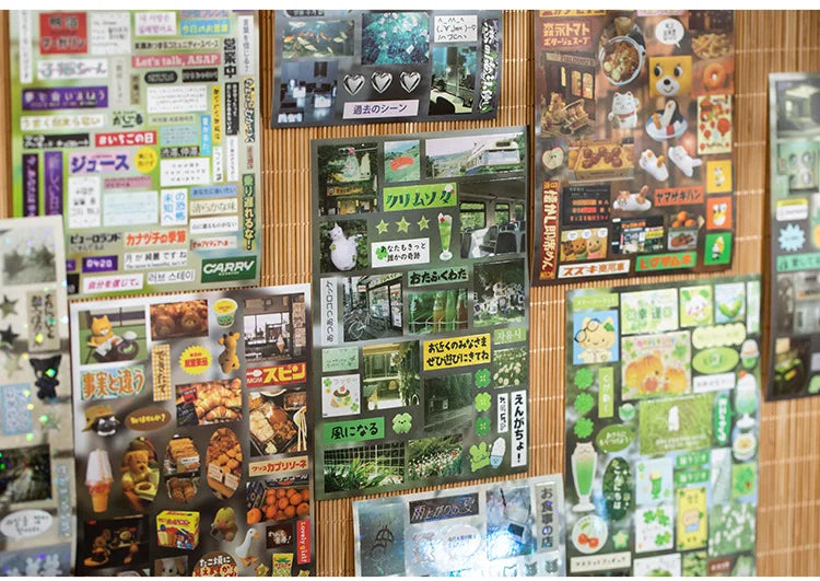 Mr. Paper 1Style 30Sheets/bag Retrospective Voice Cut Film Sticker Book Creative Handbook DIY Scrapbook Notebook Mugs Dairy Card