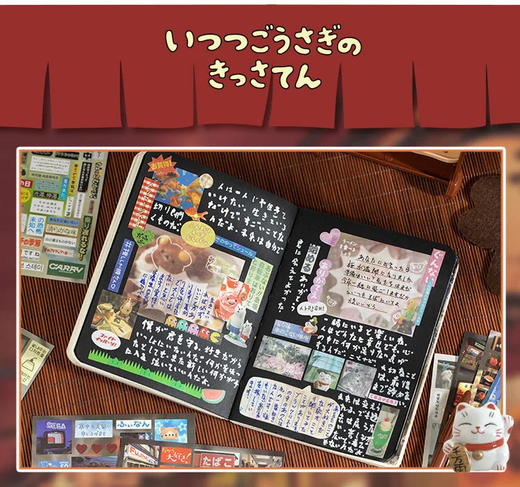 Mr. Paper 1Style 30Sheets/bag Retrospective Voice Cut Film Sticker Book Creative Handbook DIY Scrapbook Notebook Mugs Dairy Card